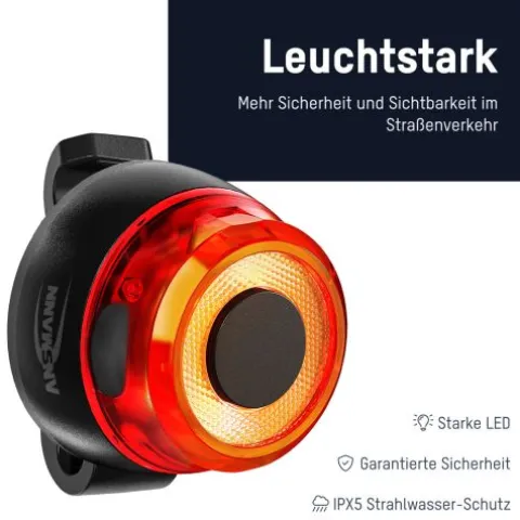 Bikelight Rear-LED round 200mAh wiederaufladbar^ANSMANN AG New