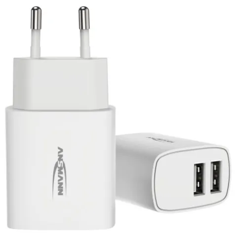 Home Charger HC212 weiß / 2,4 A / 12 W / 2 Port^ANSMANN AG Outlet