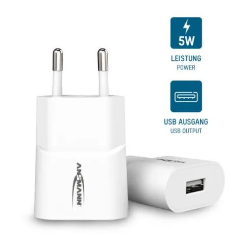 Home Charger HC105 weiß / 1 A / 5 W / 1 Port^ANSMANN AG Hot