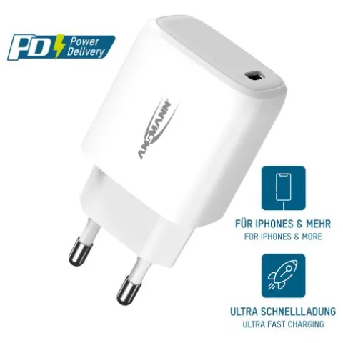 Home Charger HC120PD / 3 A / 20 W / 1 Port^ANSMANN AG Store