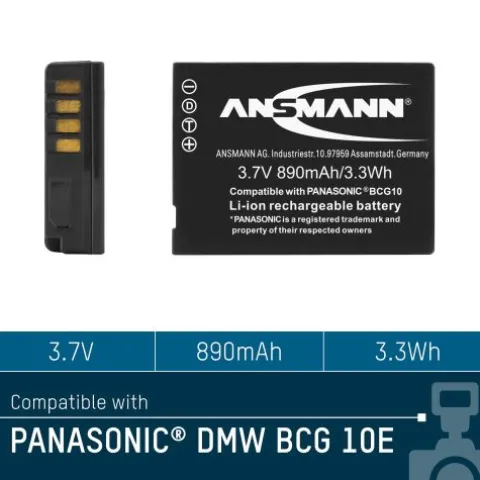 Kamera-Akku A- Pan BCG 10 E^ANSMANN AG Shop