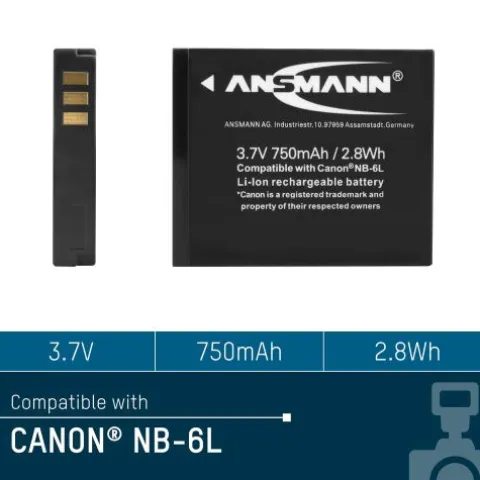 Kamera-Akku A-Can NB 6 L^ANSMANN AG Cheap