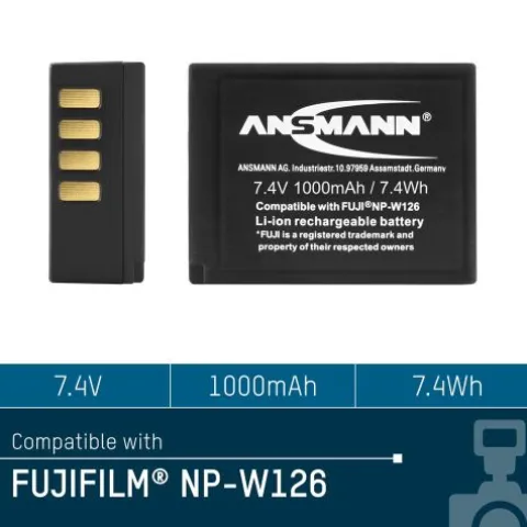 Kamera-Akku A-Fuj NP-W 126^ANSMANN AG Shop