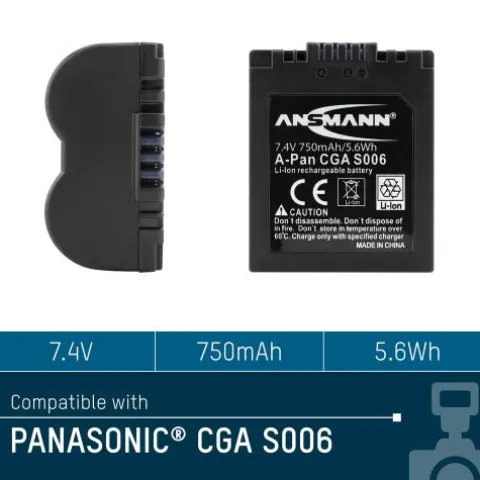 Kamera-Akku A-Pan CGA S006^ANSMANN AG Hot