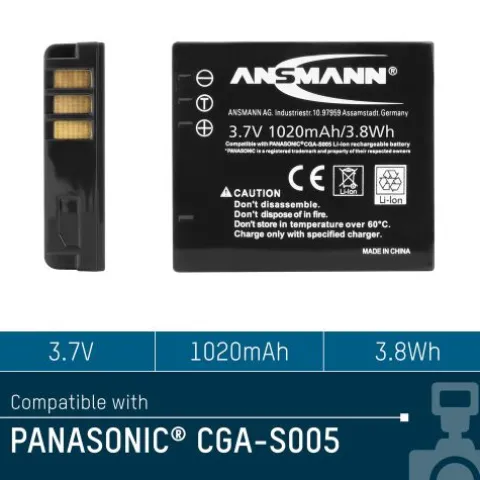 Kamera-Akku A-Pan CGA S 005^ANSMANN AG Best Sale