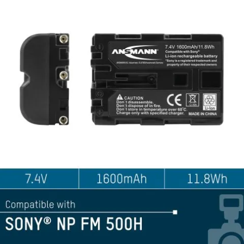 Kamera-Akku A-Son NP FM 500 H^ANSMANN AG Store