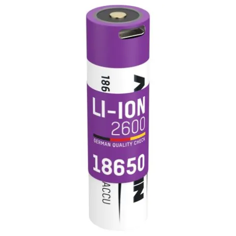 Li-Ion Akku 18650 2600 mAh mit USB Typ-C Ladebuchse^ANSMANN AG Hot