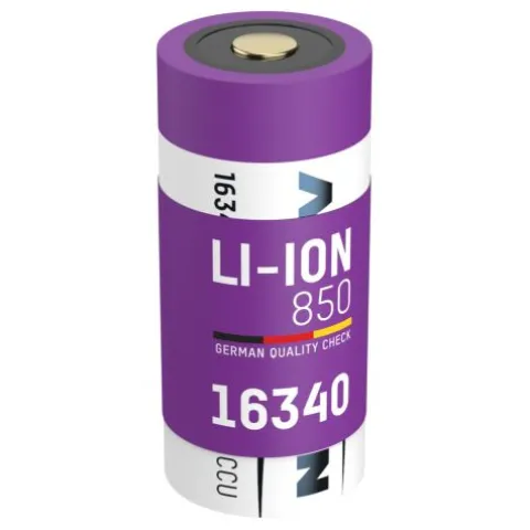 Li-Ion Akku 16340 / RCR123 850 mAh^ANSMANN AG Fashion