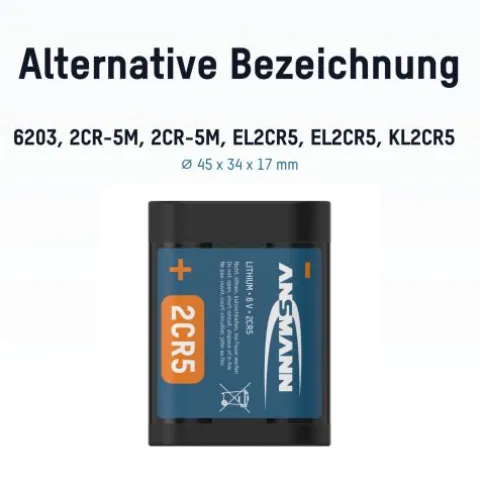 Lithium Batterie 2CR5^ANSMANN AG Best Sale