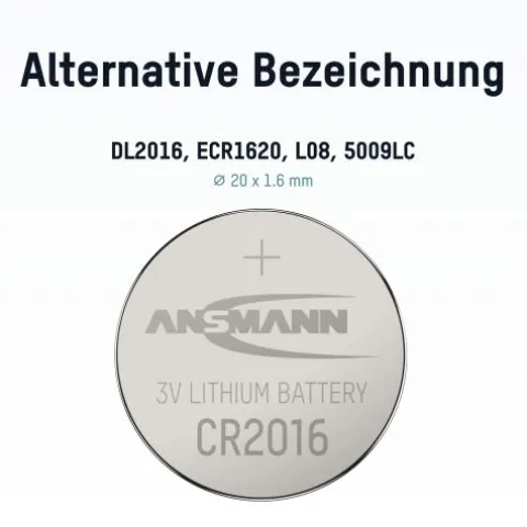 Lithium Knopfzelle CR2016^ANSMANN AG Flash Sale