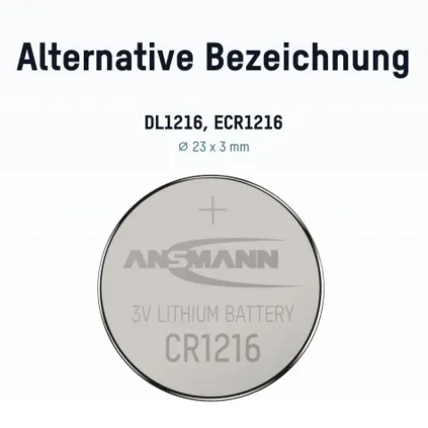 Lithium Knopfzelle CR1216^ANSMANN AG Store