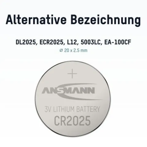 Lithium Knopfzelle CR2025^ANSMANN AG Clearance