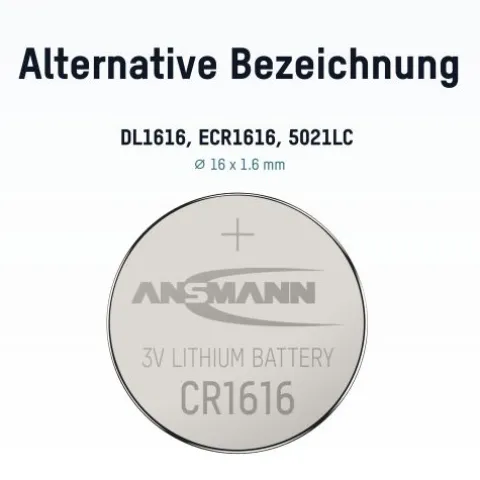 Lithium Knopfzelle CR1616^ANSMANN AG Fashion