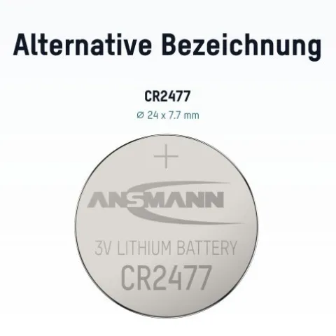 Lithium Knopfzelle CR2477^ANSMANN AG Clearance