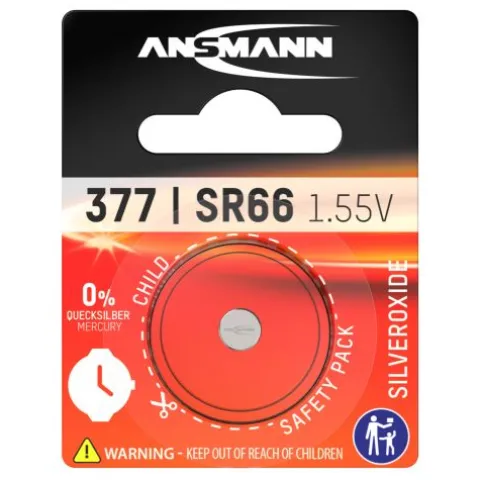 Silberoxid Knopfzelle SR66 / SR626 / 377^ANSMANN AG Online