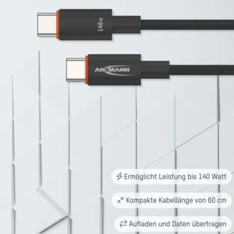 USB Typ-C Kabel, 60 cm, anthrazit^ANSMANN AG Best Sale